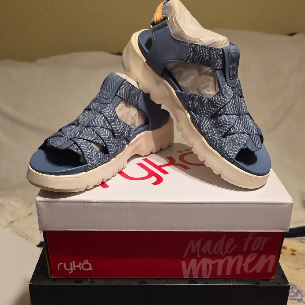 Ryka Women's Denim Blue Sandals